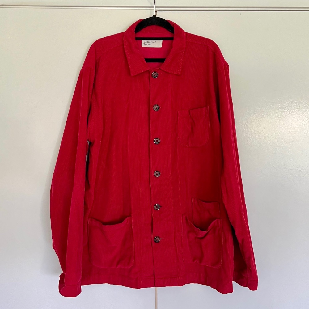 Universal Works red cord bakers jacket